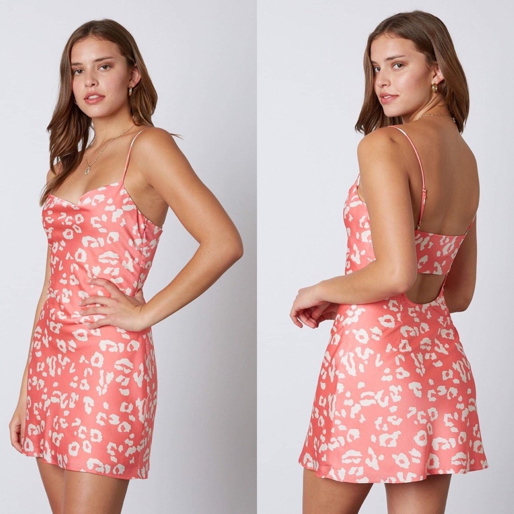 🎄CYBER SALE🎄Say No More Pink Leopard Print Mini Dress - Picture 7 of 8